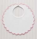 Scalloped Bib with monogram