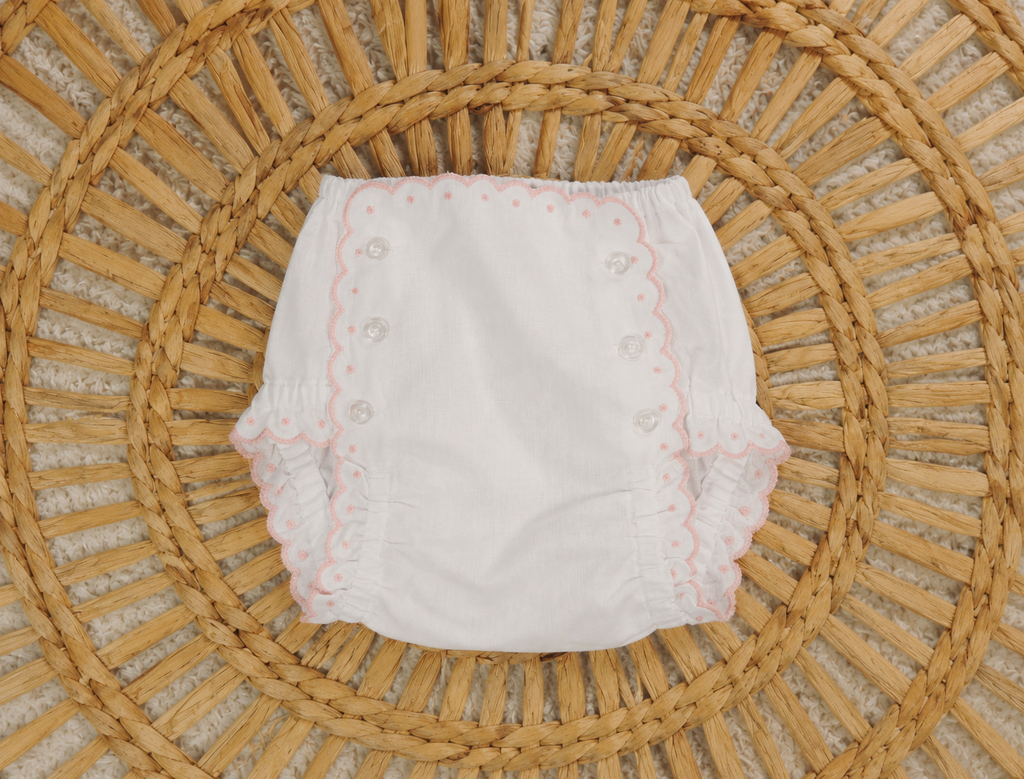 Scalloped Bloomers with monogram